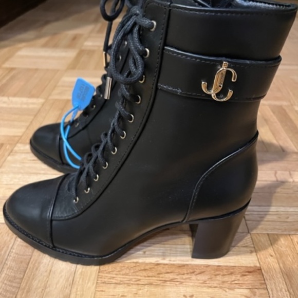 NEW! Jimmy Choo Size 38 black Made in Italy booties - Picture 2 of 3